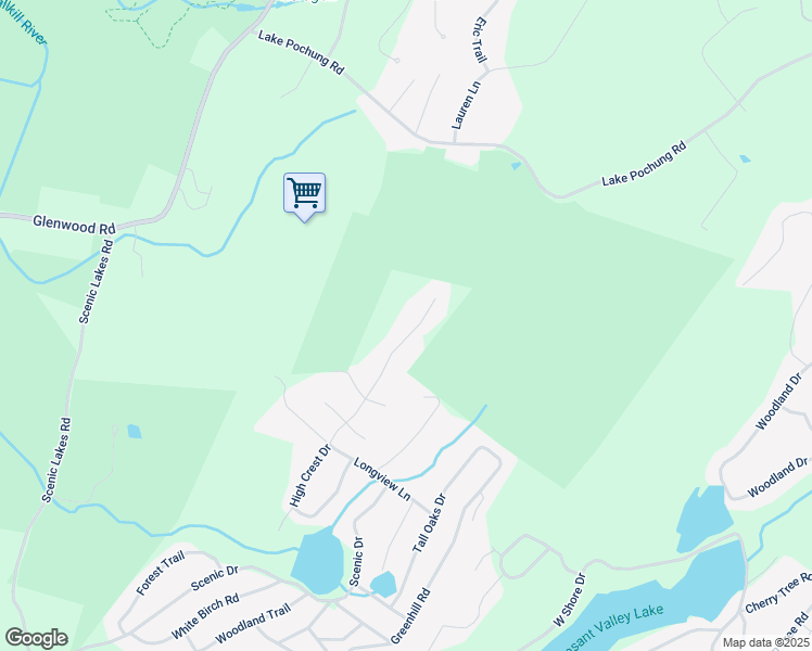 map of restaurants, bars, coffee shops, grocery stores, and more near 47 High Crest Drive in Hamburg