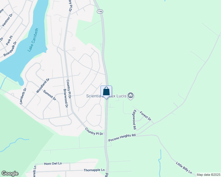 map of restaurants, bars, coffee shops, grocery stores, and more near 986 Pennsylvania 196 in Tobyhanna
