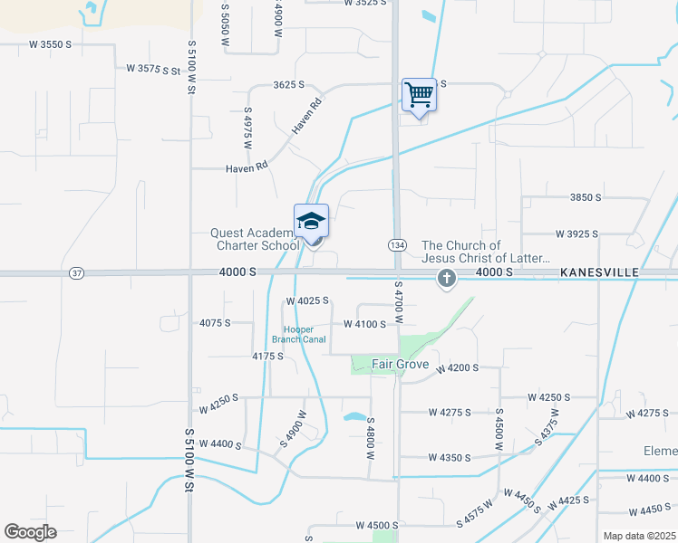 map of restaurants, bars, coffee shops, grocery stores, and more near 4862 West 4000 South in West Haven