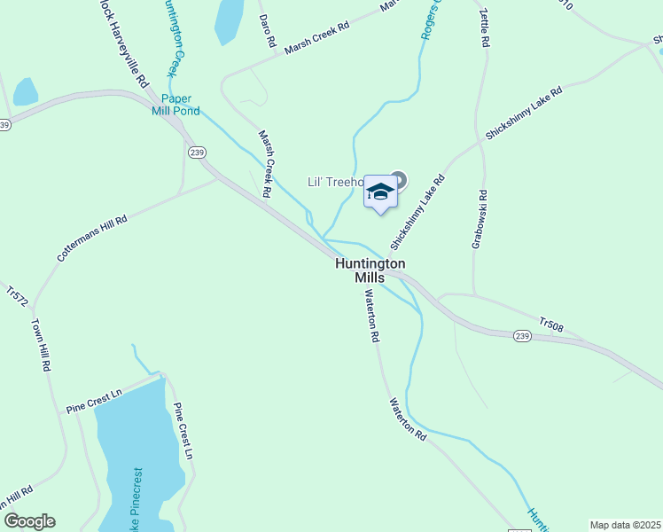map of restaurants, bars, coffee shops, grocery stores, and more near 1088 Highway 239 in Shickshinny