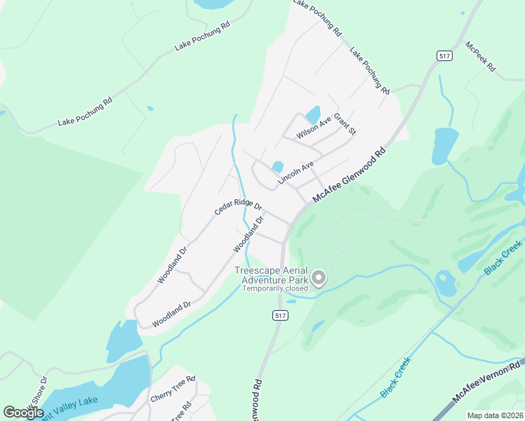 map of restaurants, bars, coffee shops, grocery stores, and more near 14 Lincoln Avenue in Vernon Township