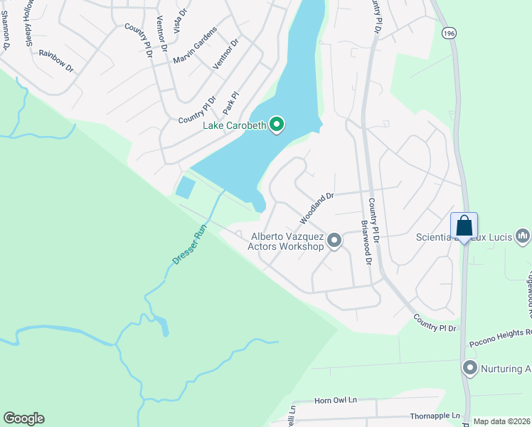 map of restaurants, bars, coffee shops, grocery stores, and more near 3180 Lakeview Drive in Tobyhanna