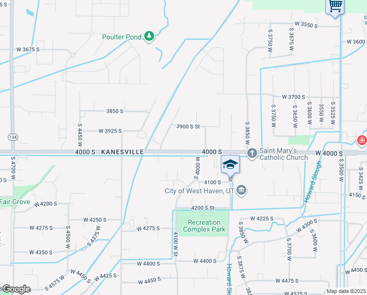 map of restaurants, bars, coffee shops, grocery stores, and more near 4080 West 4000 South in West Haven