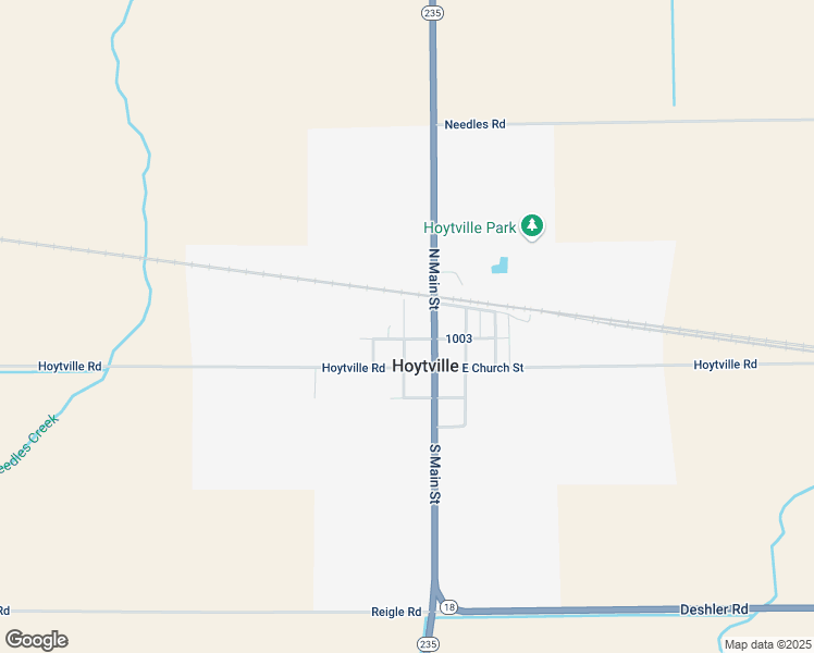 map of restaurants, bars, coffee shops, grocery stores, and more near 2588 Elm Street in Hoytville