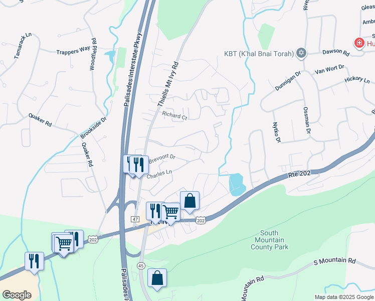 map of restaurants, bars, coffee shops, grocery stores, and more near 330 Country Club Lane in Pomona