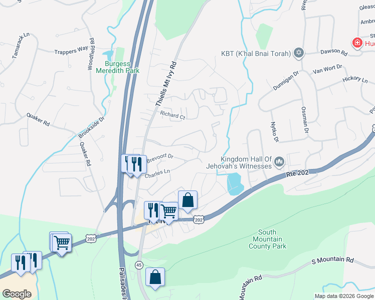 map of restaurants, bars, coffee shops, grocery stores, and more near 330 Country Club Lane in Pomona