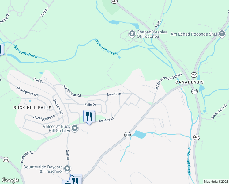 map of restaurants, bars, coffee shops, grocery stores, and more near 152-158 Rhodora Lane in Cresco