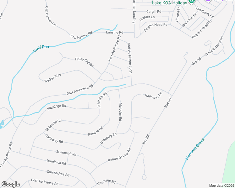 map of restaurants, bars, coffee shops, grocery stores, and more near Malcolm Road in DuBois