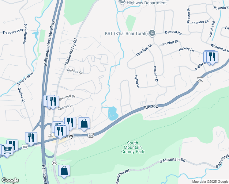 map of restaurants, bars, coffee shops, grocery stores, and more near 8 Carol Ct in Pomona