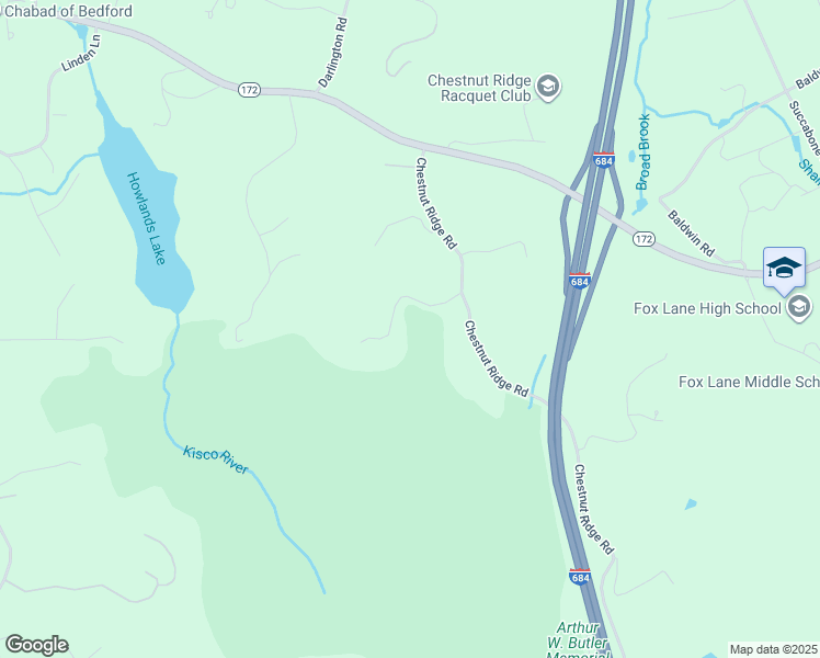 map of restaurants, bars, coffee shops, grocery stores, and more near 77 Chestnut Ridge Road in Mount Kisco