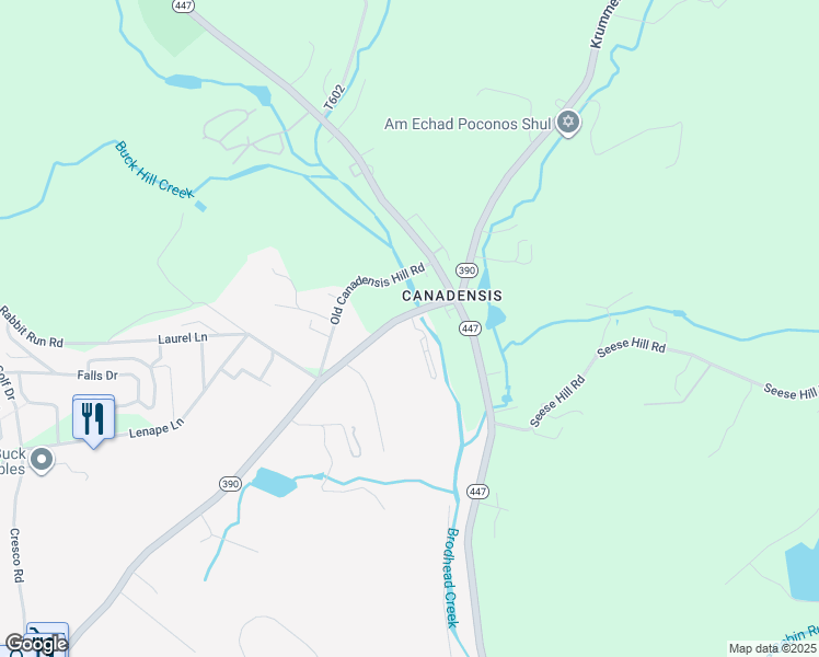map of restaurants, bars, coffee shops, grocery stores, and more near Lowell Drive in Mountainhome