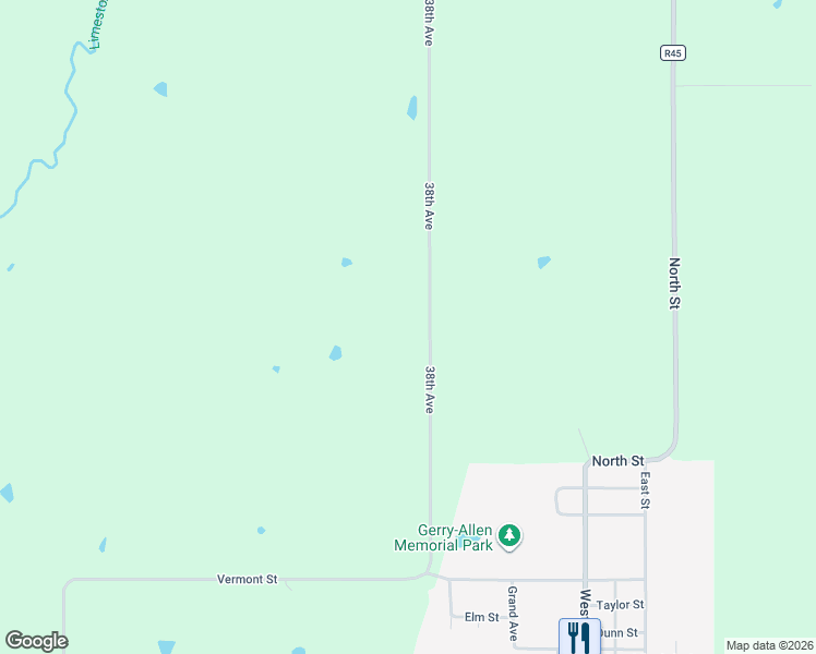 map of restaurants, bars, coffee shops, grocery stores, and more near 22994 38th Avenue in New Virginia