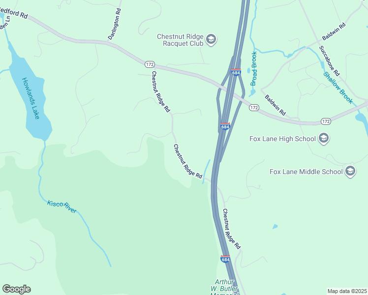 map of restaurants, bars, coffee shops, grocery stores, and more near 80 Chestnut Ridge Road in Mount Kisco