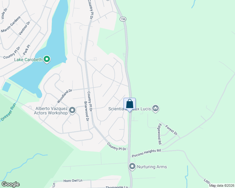 map of restaurants, bars, coffee shops, grocery stores, and more near 4629 Burnside Drive in Tobyhanna