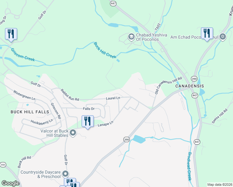 map of restaurants, bars, coffee shops, grocery stores, and more near 152 Rhodora Lane in Cresco