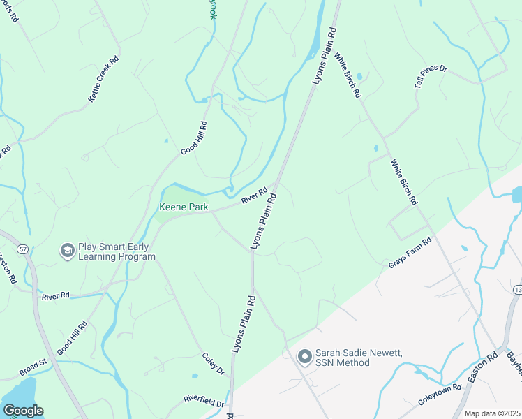 map of restaurants, bars, coffee shops, grocery stores, and more near 75 River Road in Weston