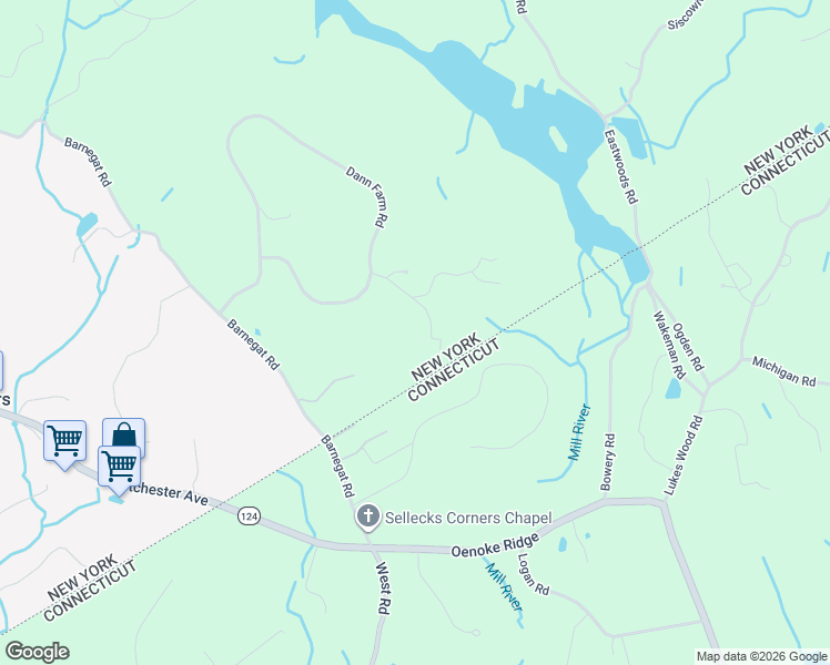 map of restaurants, bars, coffee shops, grocery stores, and more near 5 Samuel Dann Way in Pound Ridge