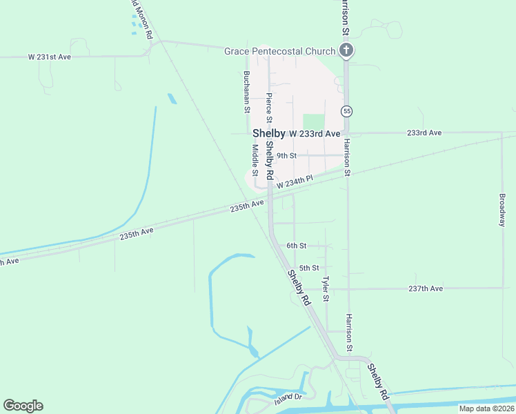 map of restaurants, bars, coffee shops, grocery stores, and more near 23430 Shelby Road in Shelby