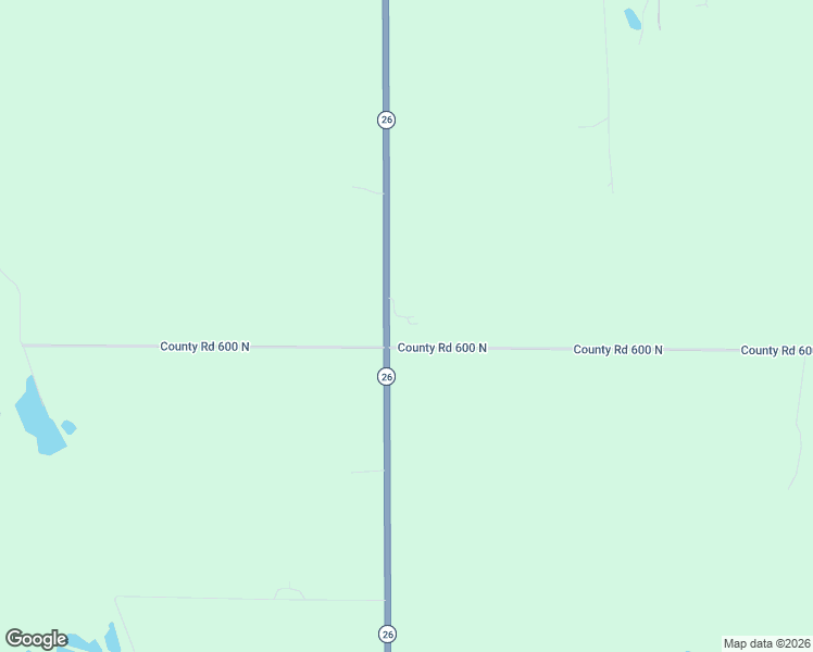 map of restaurants, bars, coffee shops, grocery stores, and more near County Road 600 North in Hennepin