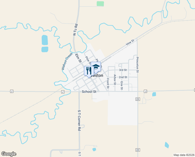 map of restaurants, bars, coffee shops, grocery stores, and more near 130 South Street in Weston