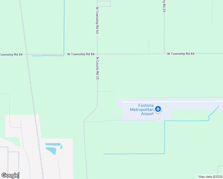 map of restaurants, bars, coffee shops, grocery stores, and more near 4731 North County Road 25 in Fostoria