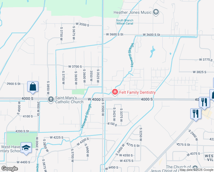 map of restaurants, bars, coffee shops, grocery stores, and more near 3876-3964 3500 West Street in West Haven