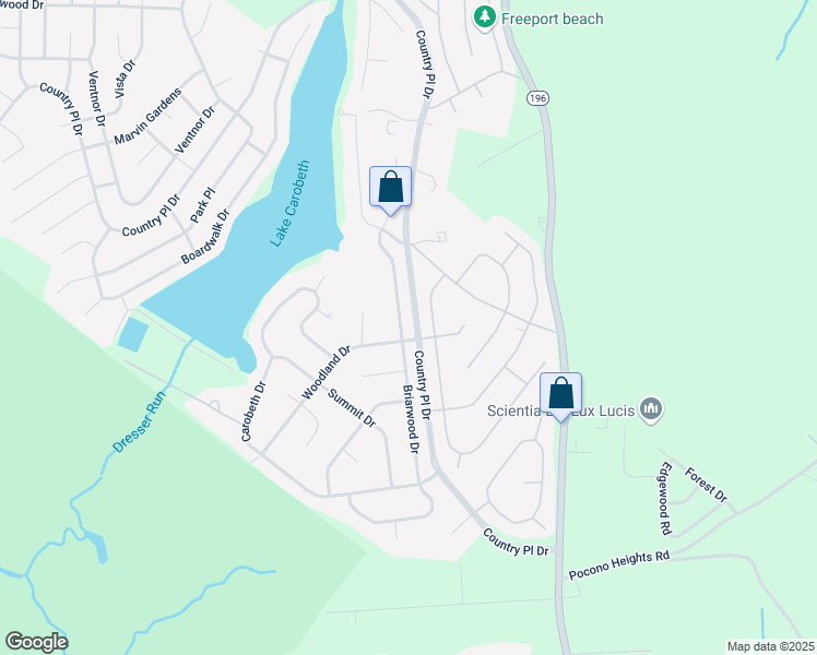 map of restaurants, bars, coffee shops, grocery stores, and more near 4086-4088 Briarwood Drive in Monroe County
