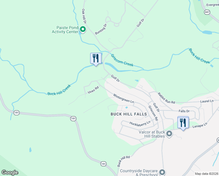 map of restaurants, bars, coffee shops, grocery stores, and more near 216-222 Griscom Road in Cresco