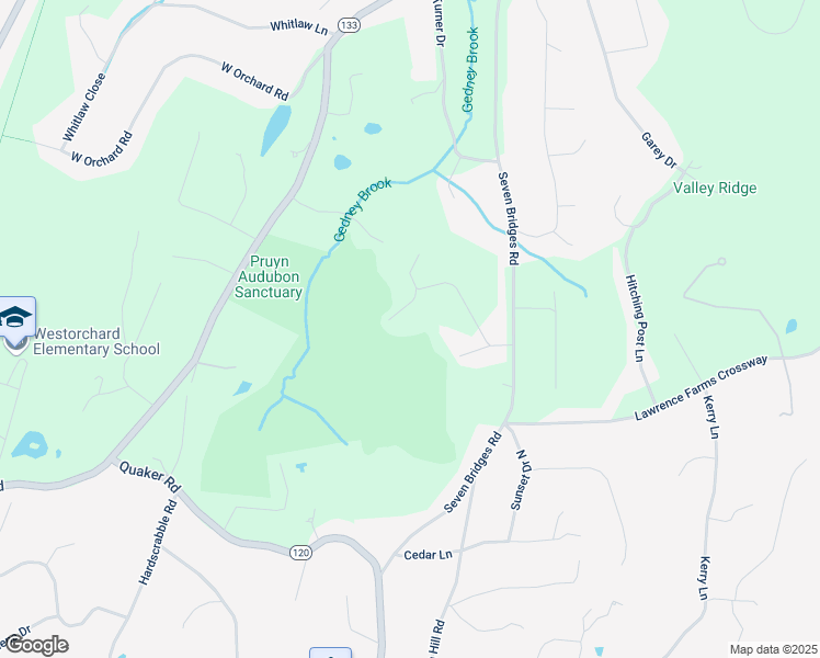 map of restaurants, bars, coffee shops, grocery stores, and more near 39 Mayberry Road in Chappaqua