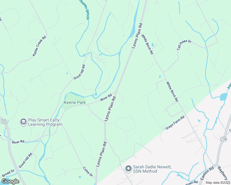 map of restaurants, bars, coffee shops, grocery stores, and more near 69 Lyons Plain Road in Weston