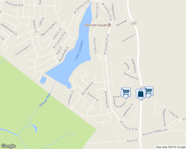 map of restaurants, bars, coffee shops, grocery stores, and more near 4168 Brook Court in Monroe County