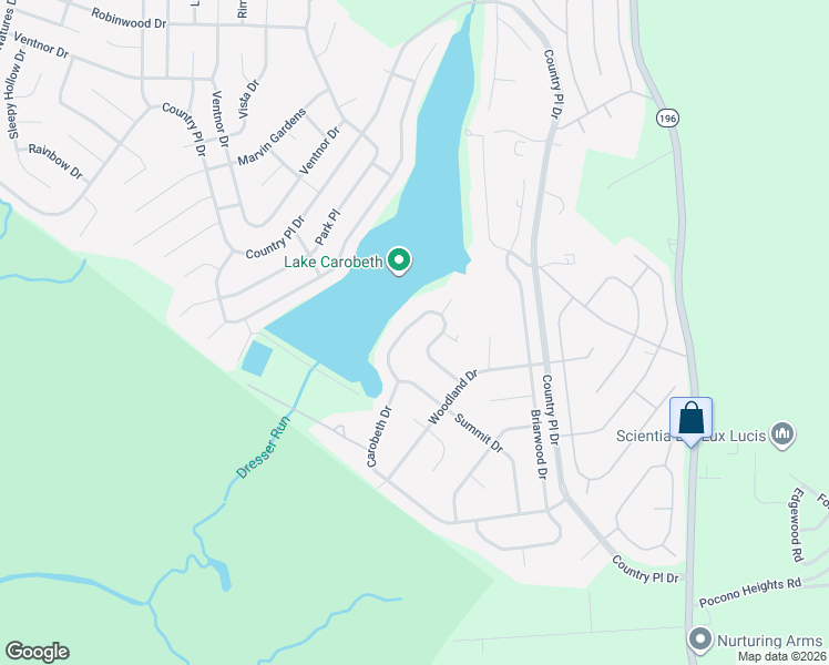 map of restaurants, bars, coffee shops, grocery stores, and more near 3193-3197 Lakeview Drive in Monroe County
