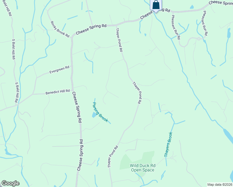 map of restaurants, bars, coffee shops, grocery stores, and more near 75 Ledgewood Drive in Wilton