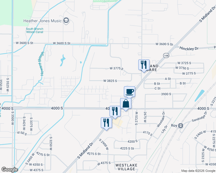 map of restaurants, bars, coffee shops, grocery stores, and more near 3862 2915 West in West Haven