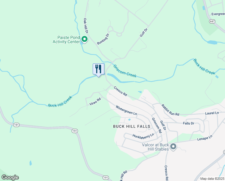map of restaurants, bars, coffee shops, grocery stores, and more near 609 Roll Off Road in Monroe County