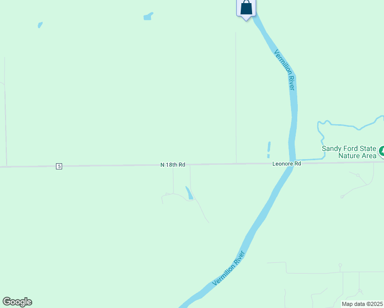 map of restaurants, bars, coffee shops, grocery stores, and more near 1307 North 18th Road in Streator