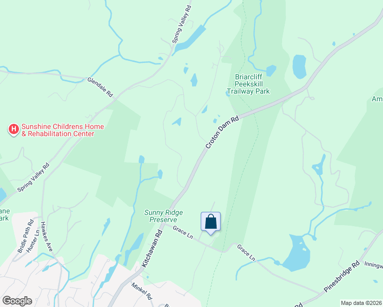 map of restaurants, bars, coffee shops, grocery stores, and more near 255 Croton Dam Road in Ossining