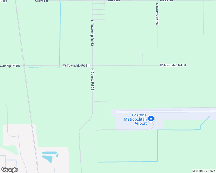 map of restaurants, bars, coffee shops, grocery stores, and more near 4731 North County Road 25 in Fostoria