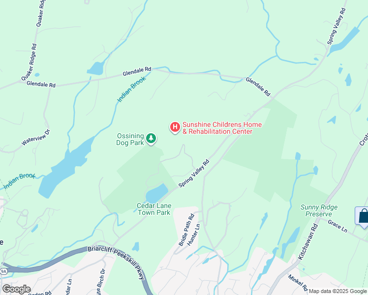 map of restaurants, bars, coffee shops, grocery stores, and more near 15-29 Spring Valley Rd in Ossining
