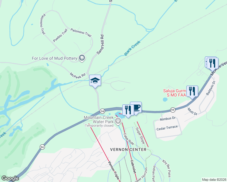 map of restaurants, bars, coffee shops, grocery stores, and more near 2-14 Pine Crescent in Sussex County