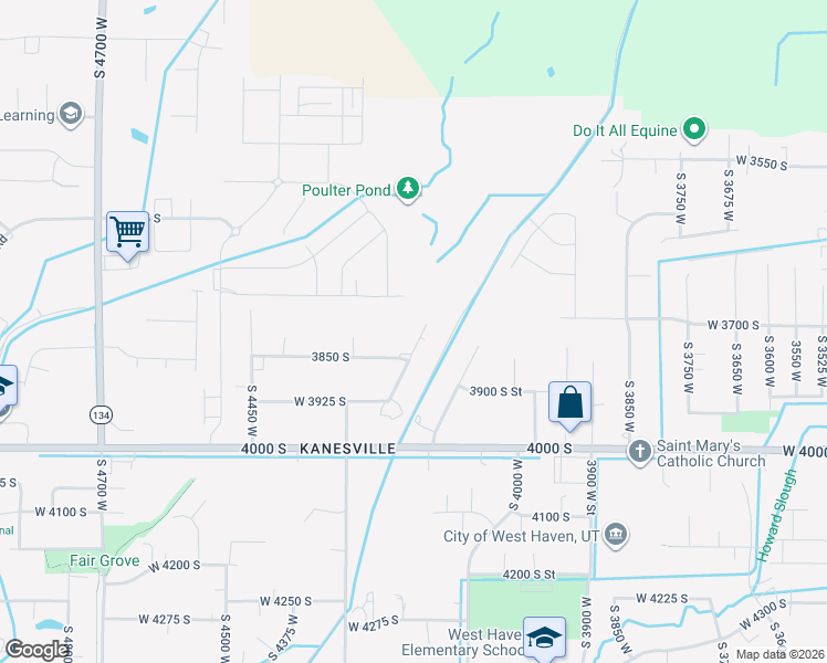 map of restaurants, bars, coffee shops, grocery stores, and more near 3817 Kanesville Meadows Lane in West Haven