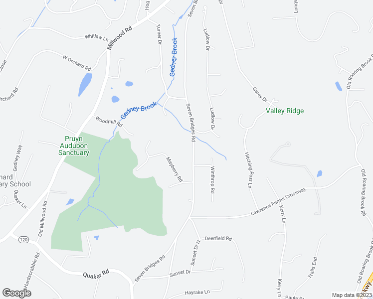 map of restaurants, bars, coffee shops, grocery stores, and more near 86 Seven Bridges Road in Chappaqua
