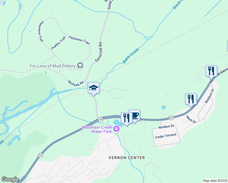 map of restaurants, bars, coffee shops, grocery stores, and more near 1-24 Pine Crescent in Sussex County