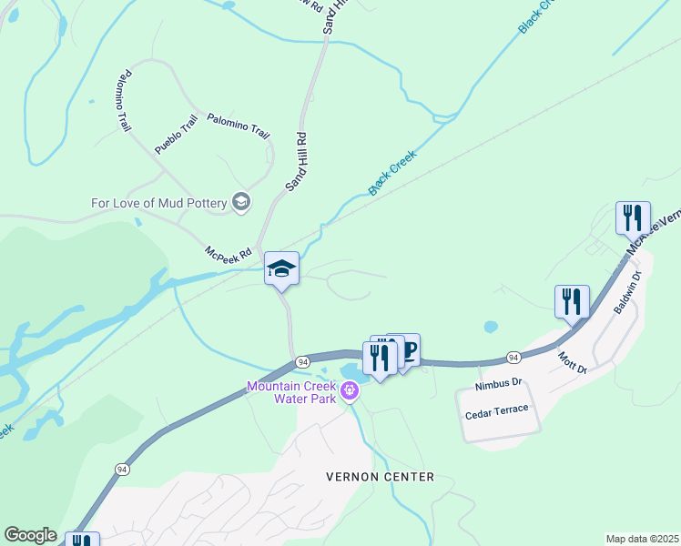 map of restaurants, bars, coffee shops, grocery stores, and more near 1-24 Pine Crescent in Sussex County