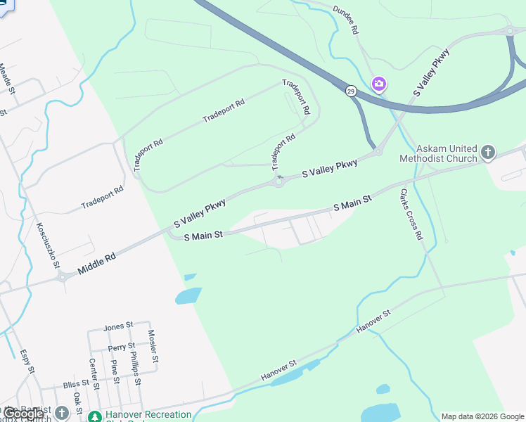 map of restaurants, bars, coffee shops, grocery stores, and more near 3110 South Main Street in Wilkes-Barre