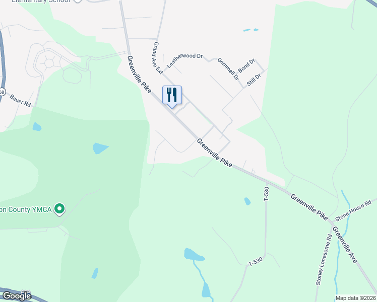 map of restaurants, bars, coffee shops, grocery stores, and more near 1001-1187 N Mayfield Dr in Clarion