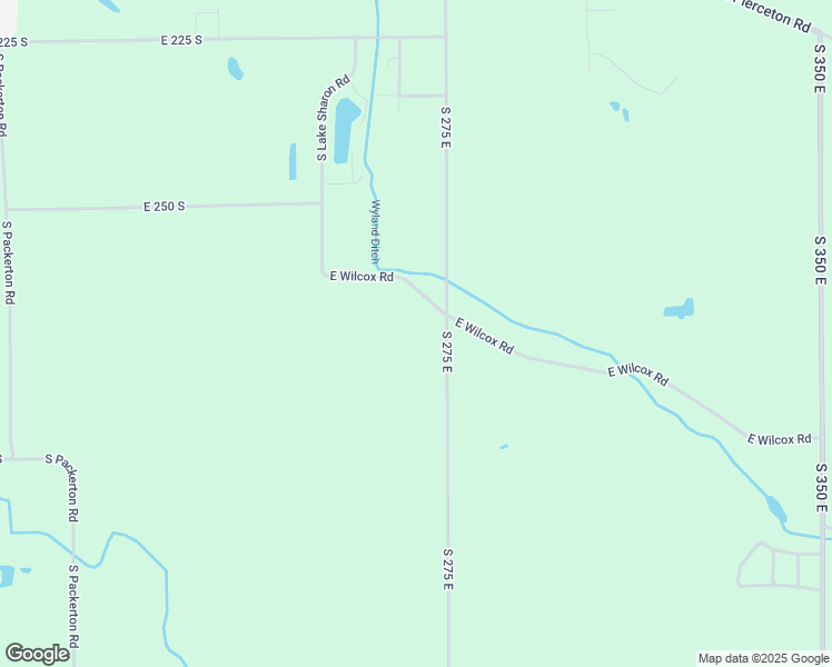 map of restaurants, bars, coffee shops, grocery stores, and more near 2841 South 275 East in Warsaw