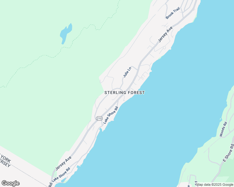 map of restaurants, bars, coffee shops, grocery stores, and more near 80 Furnace Trail in Greenwood Lake