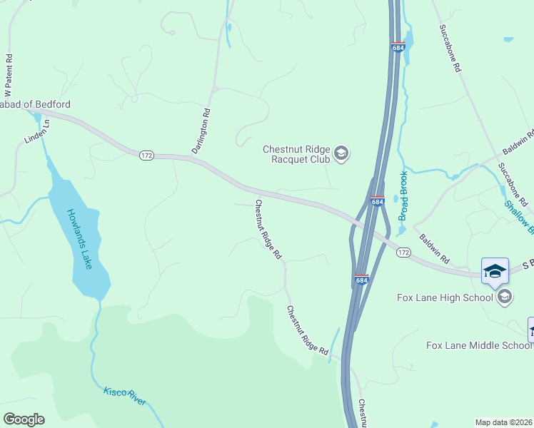map of restaurants, bars, coffee shops, grocery stores, and more near 8 Chestnut Ridge Road in Mount Kisco