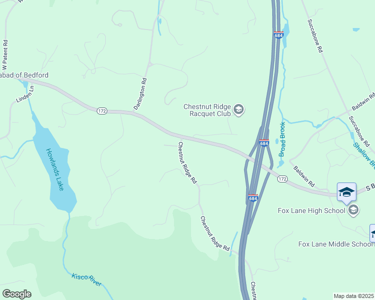 map of restaurants, bars, coffee shops, grocery stores, and more near 8 Chestnut Ridge Road in Mount Kisco